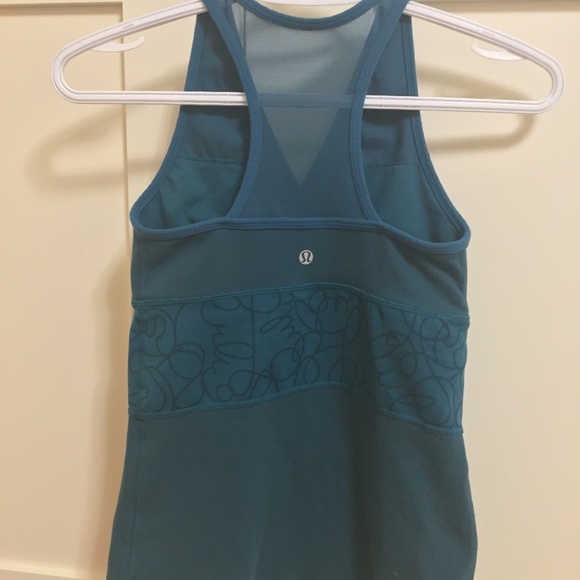 Lululemon teal-ish tank top - Picture 2 of 3